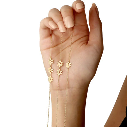 PawLove Armband | Persoonlijke Pootafdruk Armband voor Dierenliefhebbers | Gepersonaliseerd Sieraad in Goud, Zilver & Rosé Goud