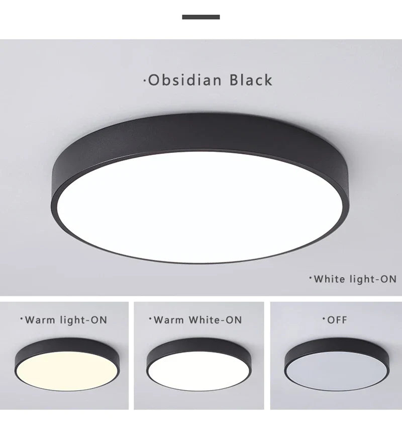 Moderne LED plafondlamp rond - roze/grijs - metaal - Ø40cm - energiezuinig