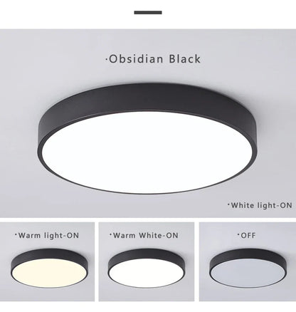Moderne LED plafondlamp rond - roze/grijs - metaal - Ø40cm - energiezuinig