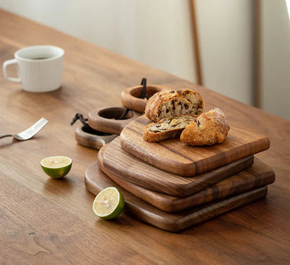 WalnutCraft – 2-Pack Walnoothouten Snijplanken – Stijlvolle & Duurzame Keukenaccessoires