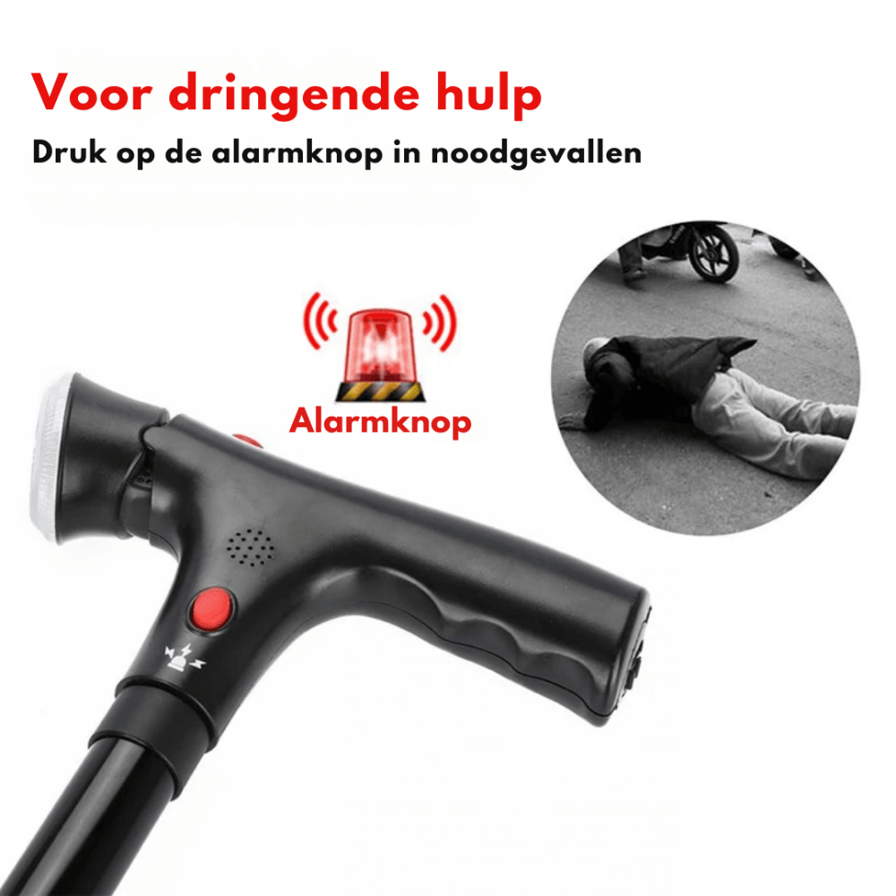 SmartWalk Wandelstok – Opvouwbaar met LED-verlichting