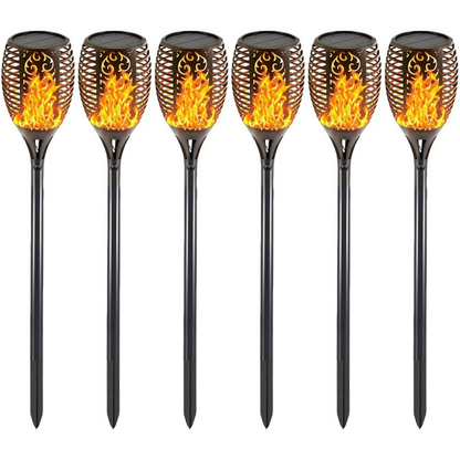 Solar tuinverlichting op zonne-energie - Warm LED licht - Waterdicht - Zwart