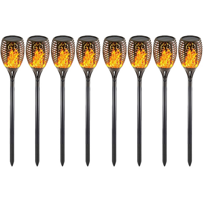 Solar tuinverlichting op zonne-energie - Warm LED licht - Waterdicht - Zwart