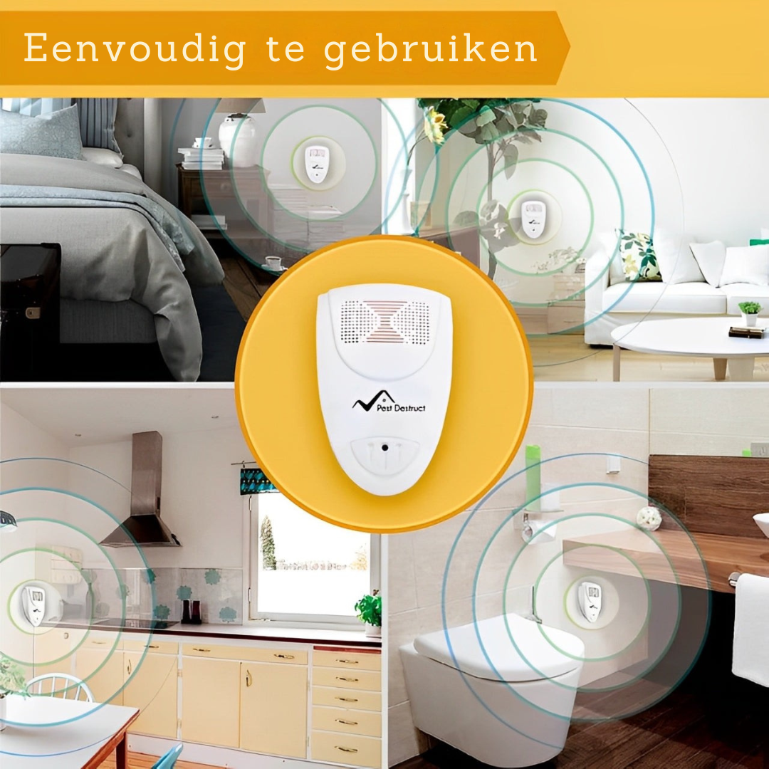 SilentGuard Bedwants Verjager – Ultrasoon, Chemievrij & Veilig Tegen Bedwantsen