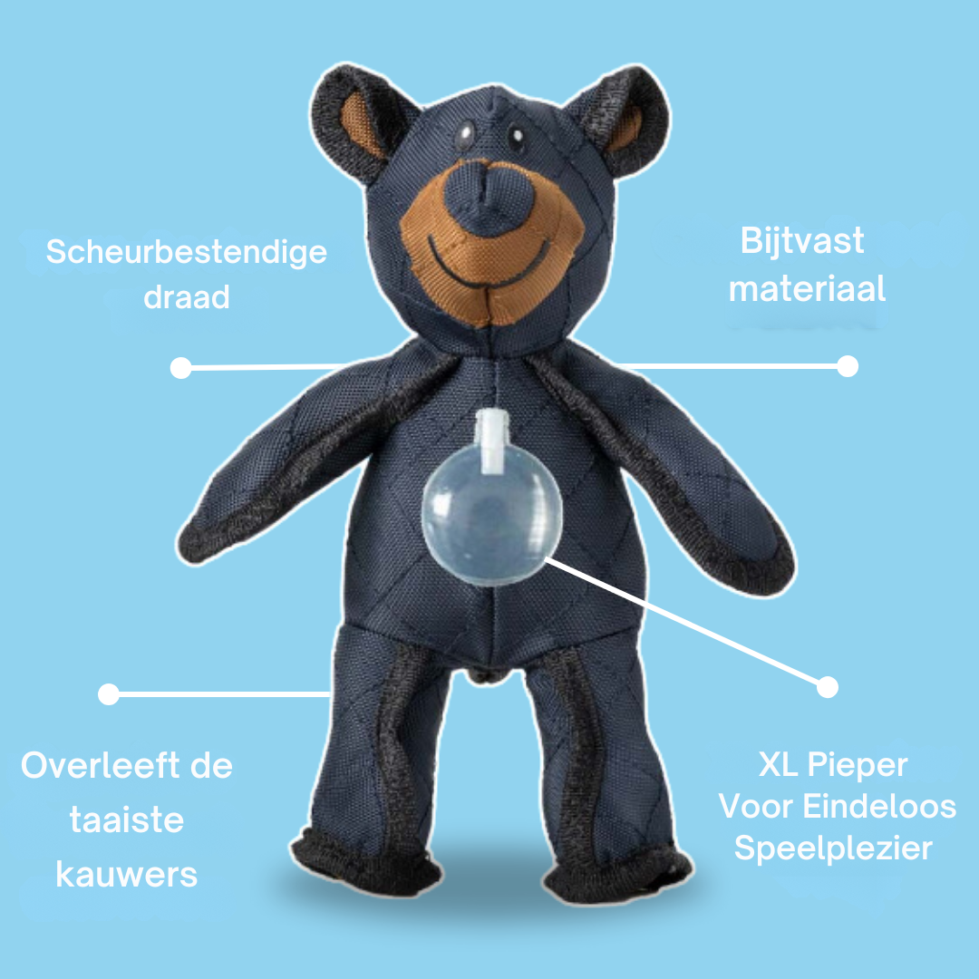 PowerBear Onverwoestbare Kauwspeelbeer – Perfect voor Sterke Honden met Veel Kauwkracht