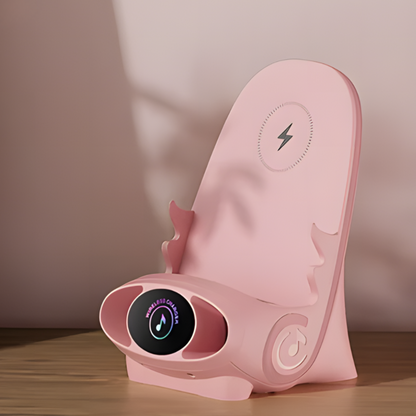 Slimme Mini-Stoel Draadloos Opladen en Entertainment Voor Smartphones en Tablets