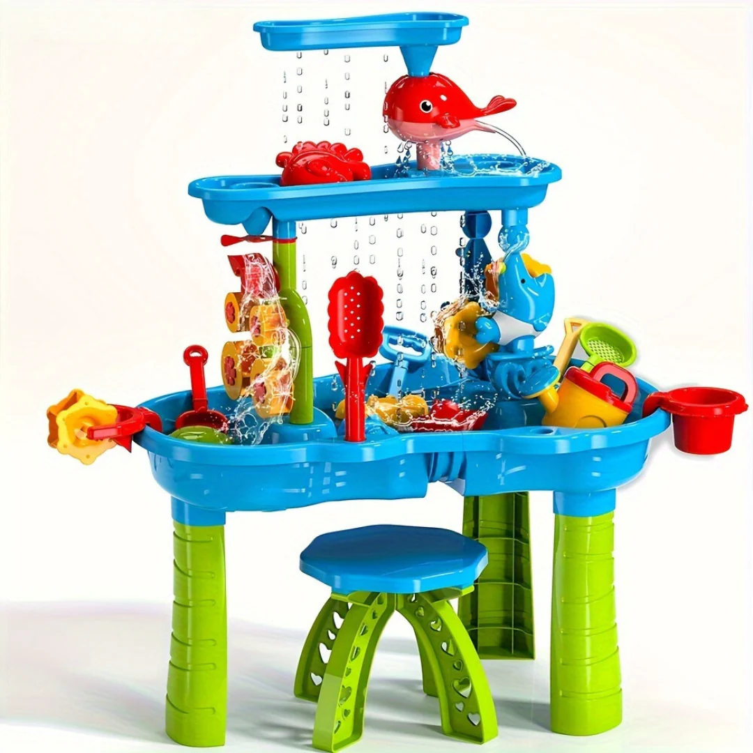 SplashTower - 3-laagse zand- en watertafel voor kinderen