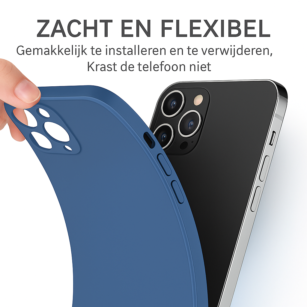 Zachte siliconen iPhone hoesje - Ultradun - Matte afwerking - iPhone 11/12/13
