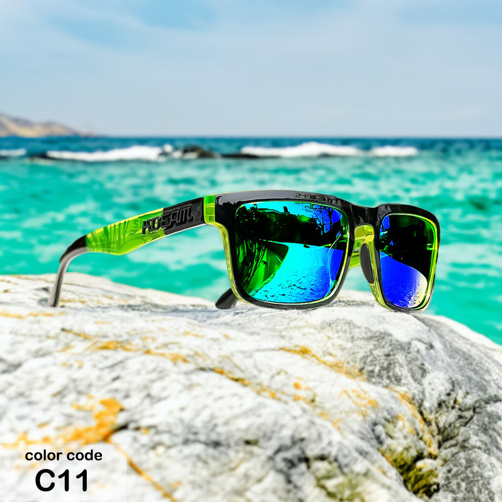 C11 - Groene Lens - Groen Zwart Montuur