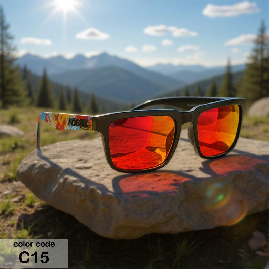 C15 - Rode Lens - Graphic 2 Montuur