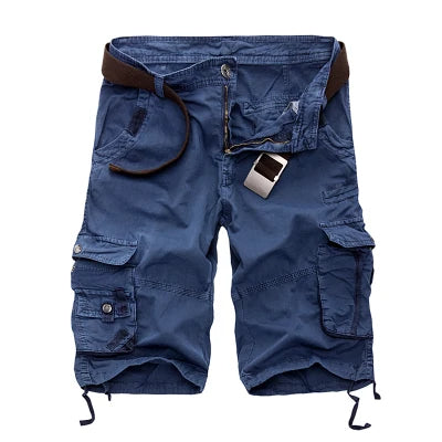 Korte cargo broek heren camouflage – comfortabel katoen – zomer