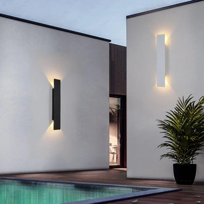 Moderne wandlamp voor buiten – Waterdicht – Minimalistisch design zwart/wit