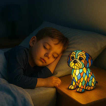 LumiPaw Handgemaakte Lichtgevende Hondenlamp – Sfeerverlichting en Cadeau