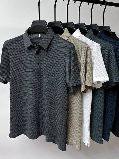 Heren Slim Fit Polo – Casual voor Dagelijks Gebruik, Korte Mouwen