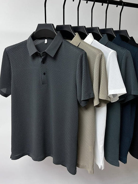 Heren Slim Fit Polo – Casual voor Dagelijks Gebruik, Korte Mouwen