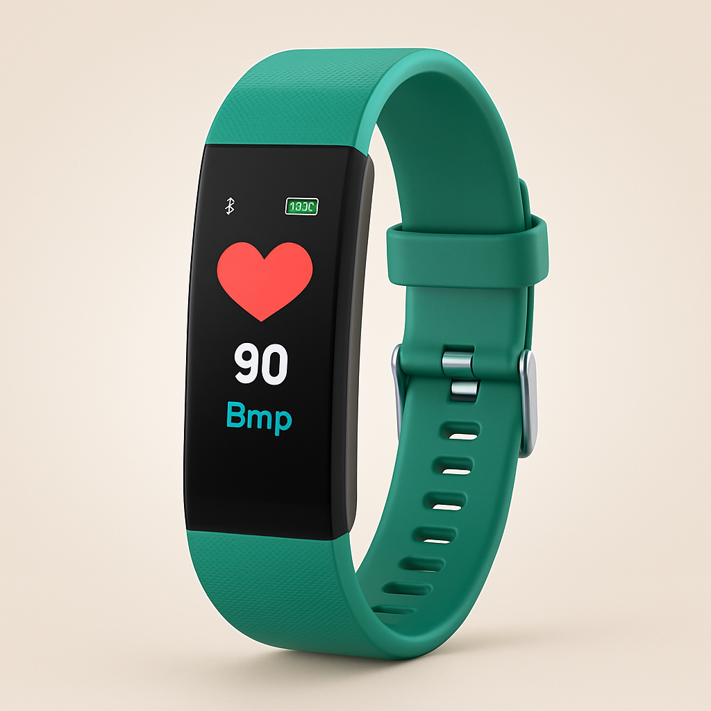 VitalBand | Senioren Smartwatch met Gezondheidsmonitor en Groot LED-Scherm voor Ouderen