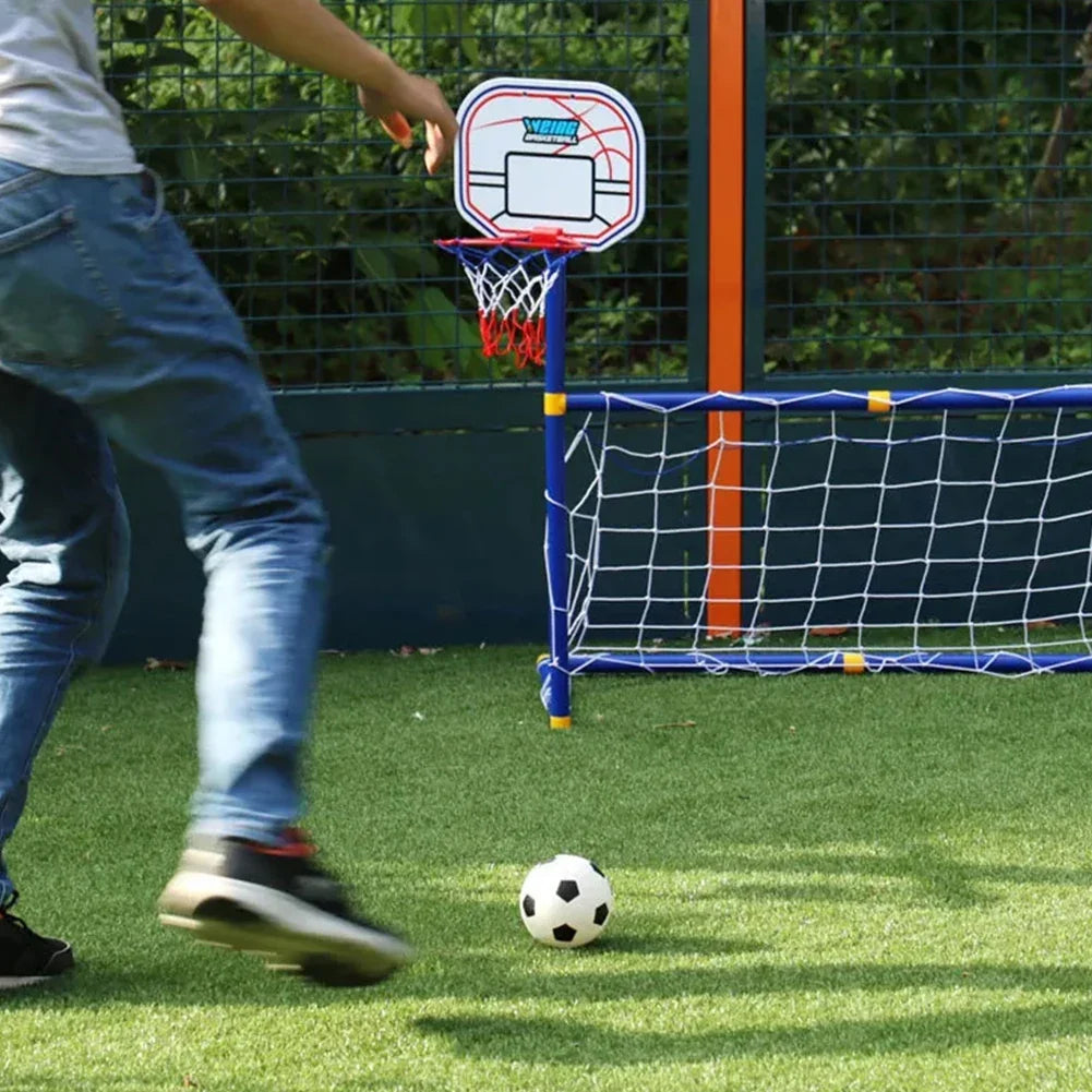 ToyPark Kids Ball Games - Dubbel Speelplezier - Voetbal & Basketbal Speelgoed Set