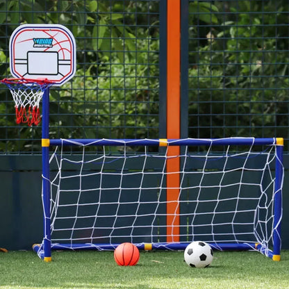 ToyPark Kids Ball Games - Dubbel Speelplezier - Voetbal & Basketbal Speelgoed Set