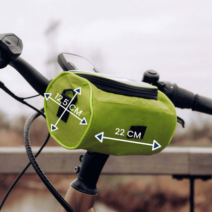 CycliQ Waterdichte Fietstas met Telefoonvenster – Verstelbare Stuurtas