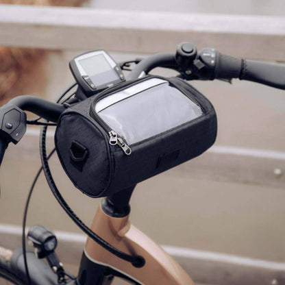 CycliQ Waterdichte Fietstas met Telefoonvenster – Verstelbare Stuurtas