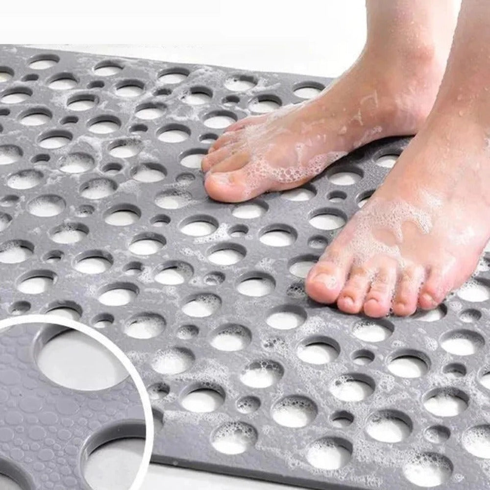 Luxe antislip douchemat - hygiënische, schimmelbestendige badmat met sterke zuignappen en snel afvoersysteem