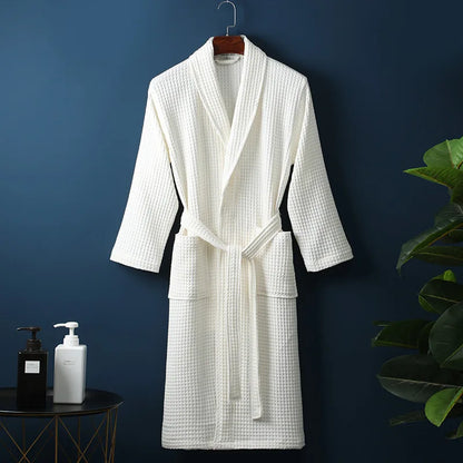 Ademende Katoenen Badjas – Luxe & Comfort voor Heren en Dames | 100% Premium Katoen