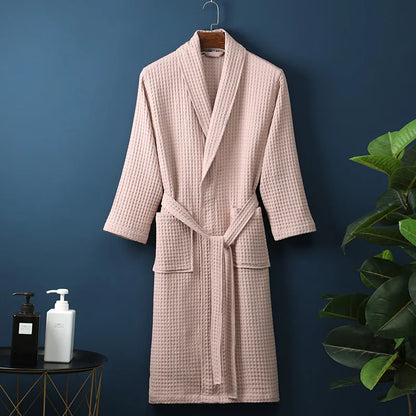 Ademende Katoenen Badjas – Luxe & Comfort voor Heren en Dames | 100% Premium Katoen