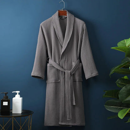 Ademende Katoenen Badjas – Luxe & Comfort voor Heren en Dames | 100% Premium Katoen