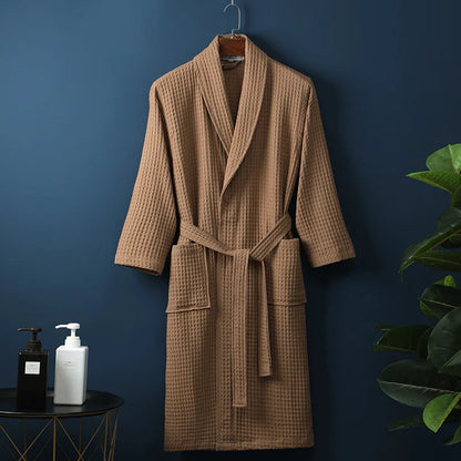 Ademende Katoenen Badjas – Luxe & Comfort voor Heren en Dames | 100% Premium Katoen