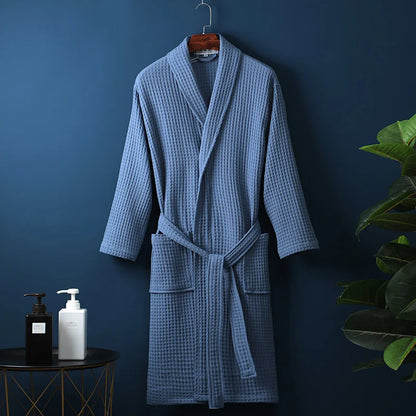 Ademende Katoenen Badjas – Luxe & Comfort voor Heren en Dames | 100% Premium Katoen