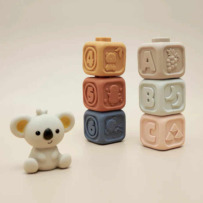 Koala Cubes - Tandvriendelijke toren - Bijtring speelgoed