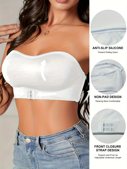 Ellie Dames Sportieve Bandeau BH - Naadloos, Antislip, Geschikt voor Sport en Casual Gebruik