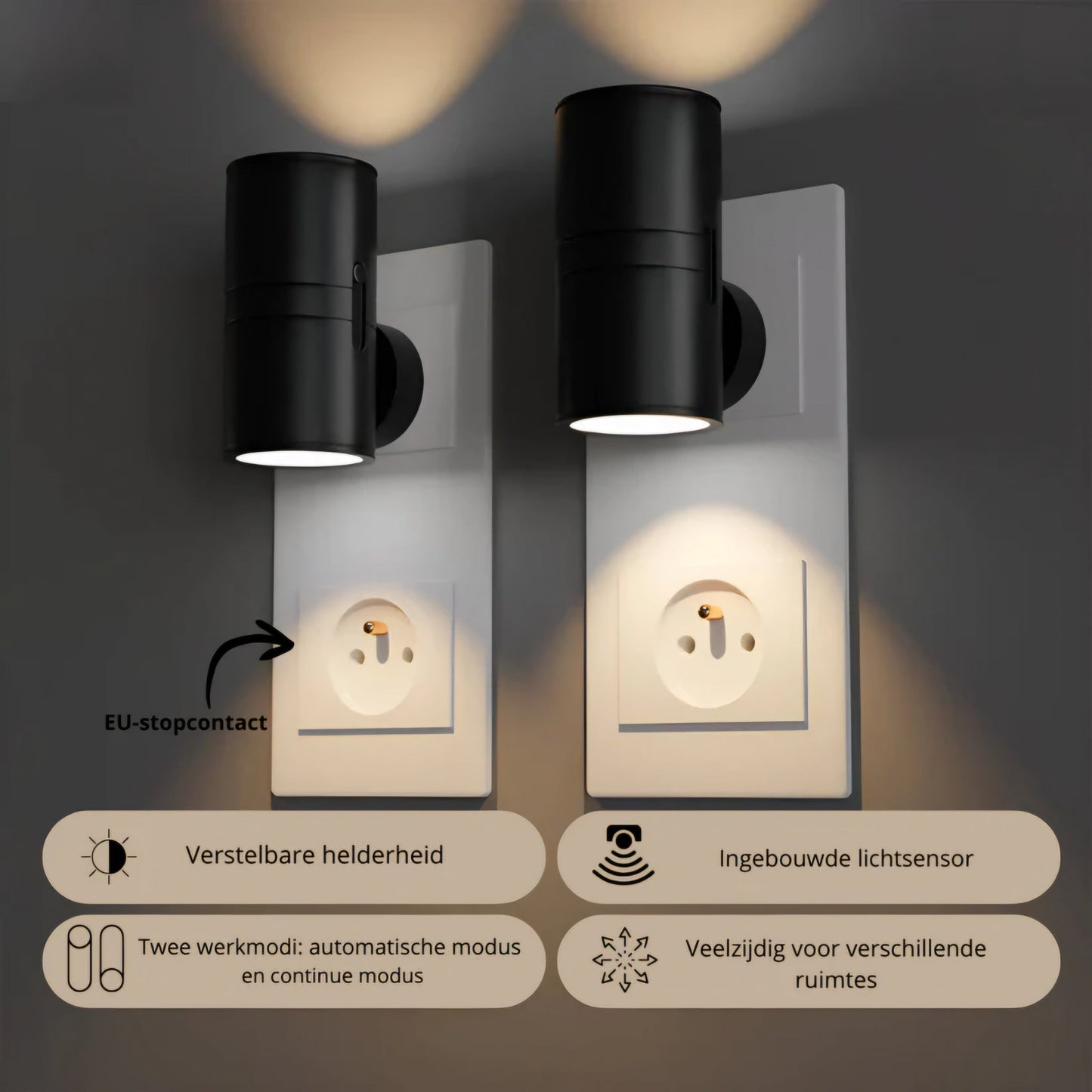 PLUGIFY One - Stekkerlamp voor sfeervol, slim nachtlicht