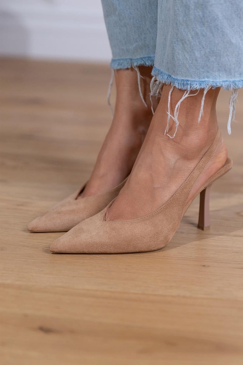 Elegante Slingback Schoen Voor Dames