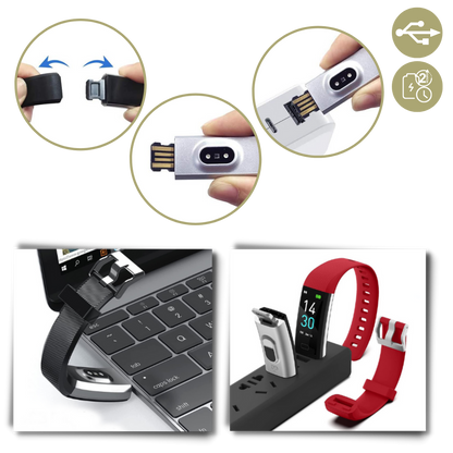 VitalBand | Senioren Smartwatch met Gezondheidsmonitor en Groot LED-Scherm voor Ouderen
