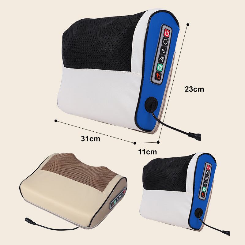 RelaxRoll - Multifunctioneel diep knedend massagekussen met warmte