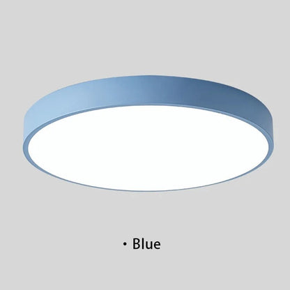 Moderne LED plafondlamp rond - roze/grijs - metaal - Ø40cm - energiezuinig