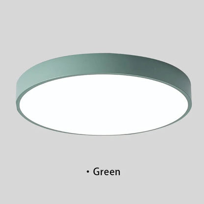 Moderne LED plafondlamp rond - roze/grijs - metaal - Ø40cm - energiezuinig
