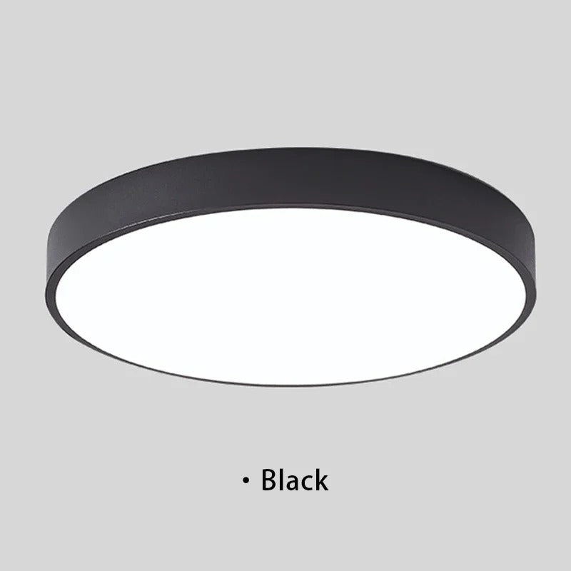 Moderne LED plafondlamp rond - roze/grijs - metaal - Ø40cm - energiezuinig