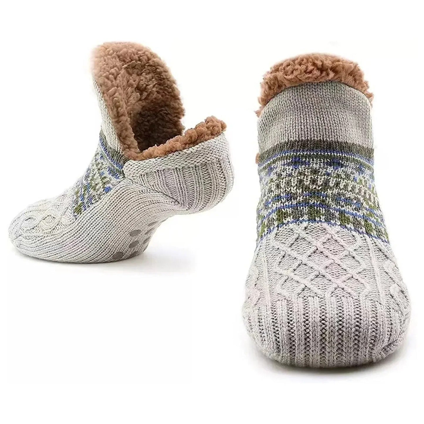 ThermoGrip – Warme Antislip Wintersokken voor Thuisgebruik | Unisex Comfort en Veiligheid | 3-Pack