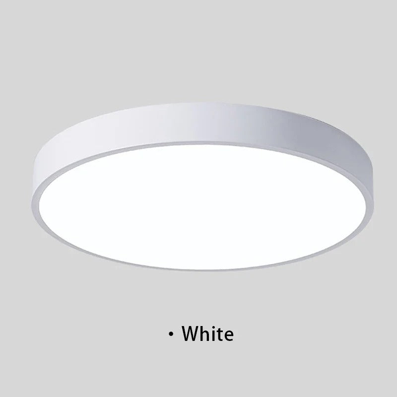 Moderne LED plafondlamp rond - roze/grijs - metaal - Ø40cm - energiezuinig