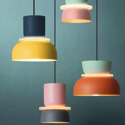 LumoPastel – Scandinavische Pastel Hanglamp – Moderne Opknoping Lamp voor Woonkamer, Keuken & Eetruimte