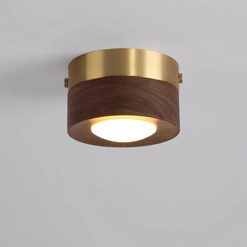 Walnoothout B / Driekleurenlamp